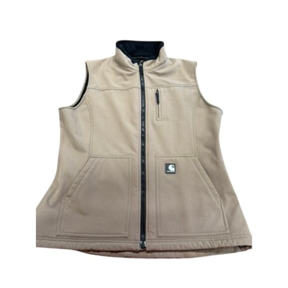 "CARHARTT" For Women Zip Up Vest Fleece‎ Lined SZ XL 2 SPOTS PLZ SEE PICTURES!!! - Picture 3 of 14